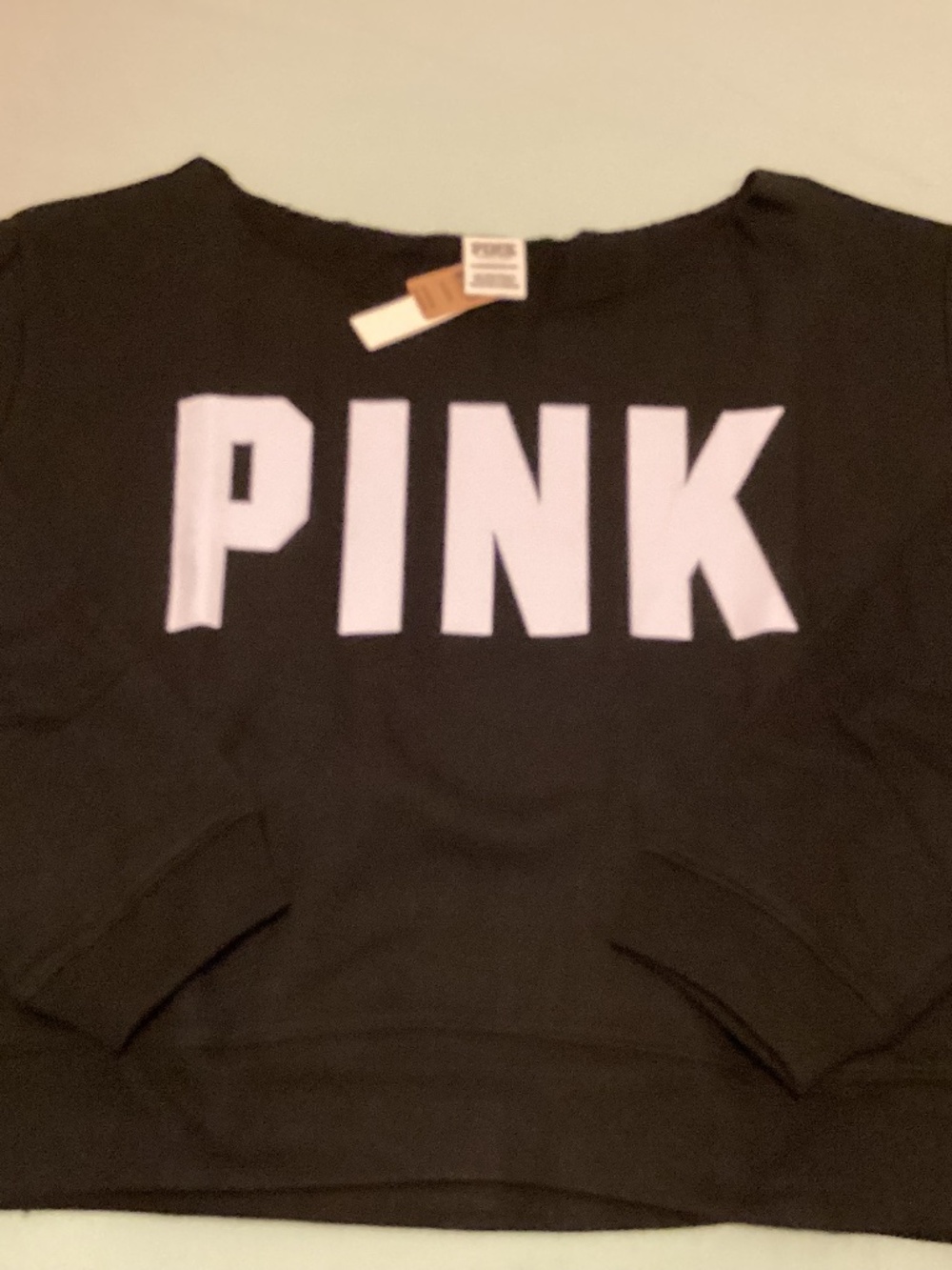 PINK Victoria’s Secret off shoulder sweatshirt NEW